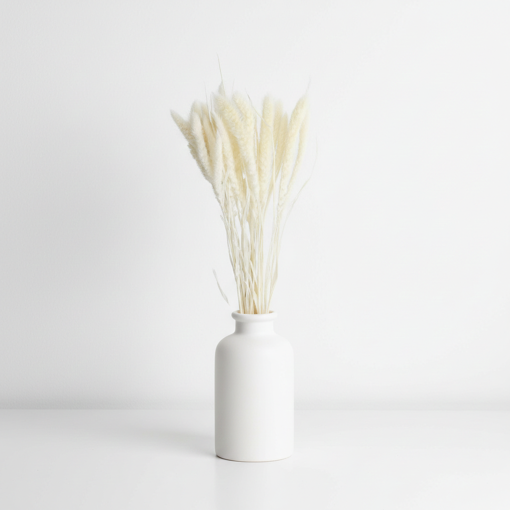 Setaria sušená - bílá, jemná přírodní dekorace pro vázy a aranžmá